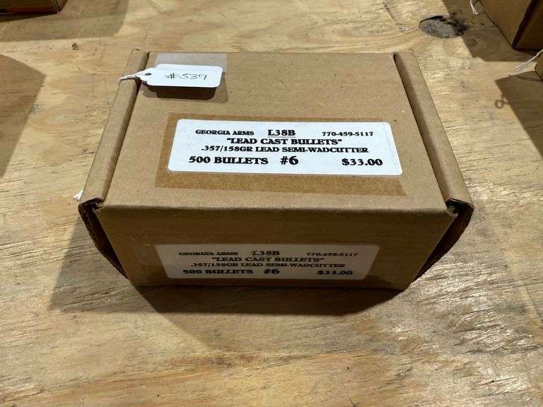 Georgia Arms "Lead Cast Bullets" .357/158GR Lead Semi-Wadcutter - 500 Bullets image