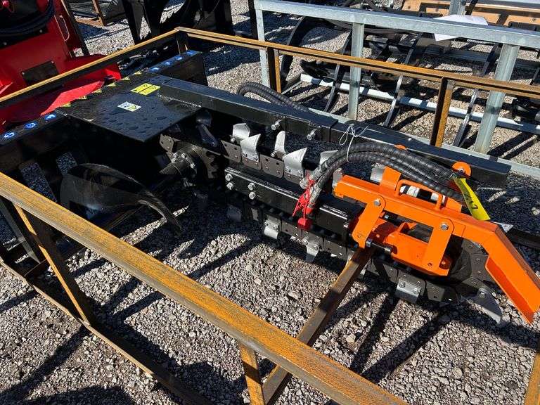 2025 Mower King Unused ECSSCT72 Skidsteer Trencher image