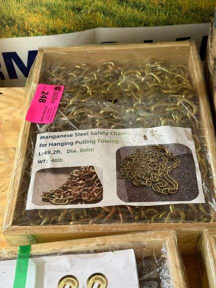 Manganese Steel Safety Chain, 49.2ft L image