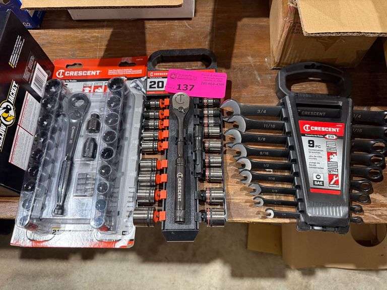 Lot - Crescent Pass Through Socket and Wrenches image
