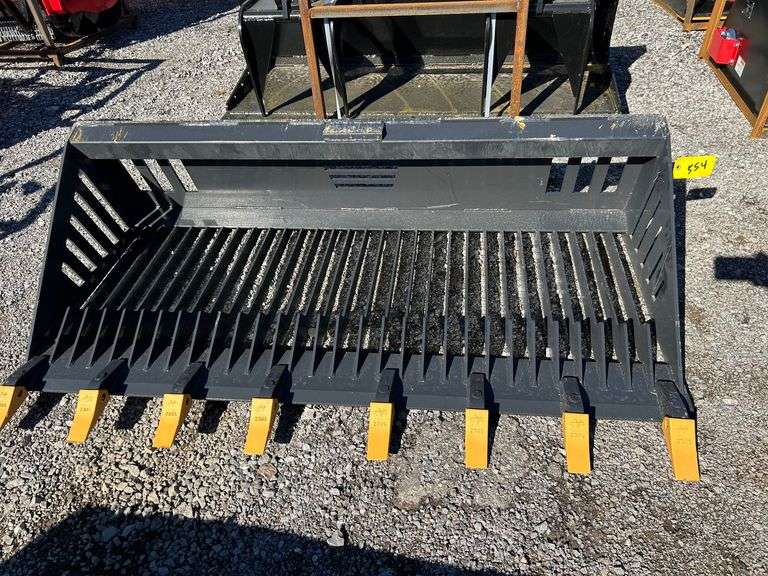 2025 Landhonor Unused RB-14-72W 72" Skid Steer Rock Bucket image