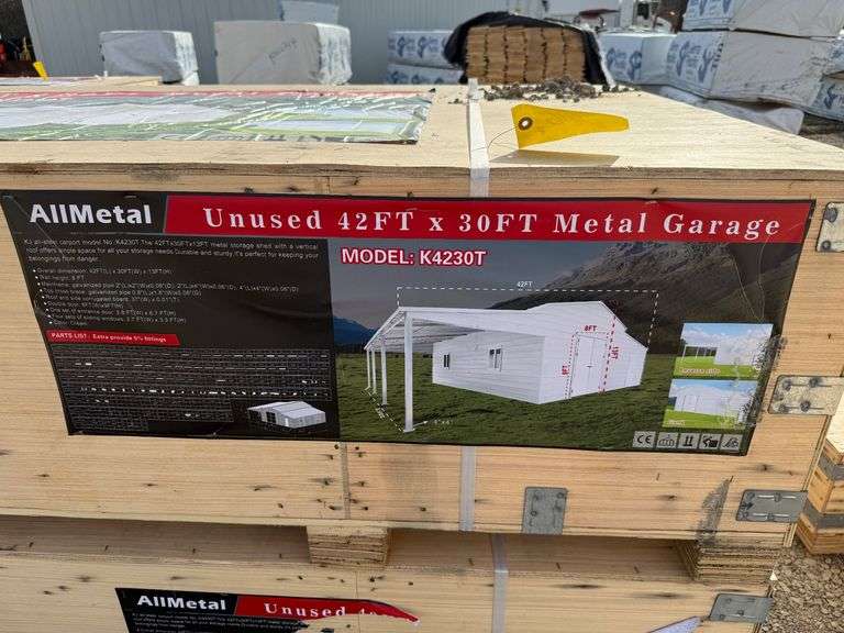 2025 AllMetal Unused K4230T 42ft x 30ft Metal Garage image