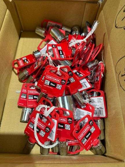 (46) New Craftsman Metric Chrome Sockets image