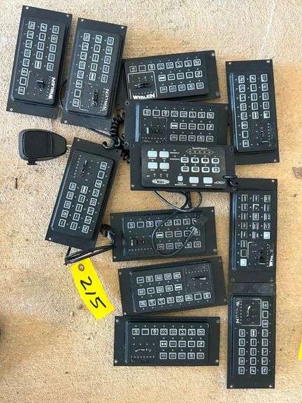 Lot - (12) Whelen Wecan Controllers - 18 Function with Slide Priority image