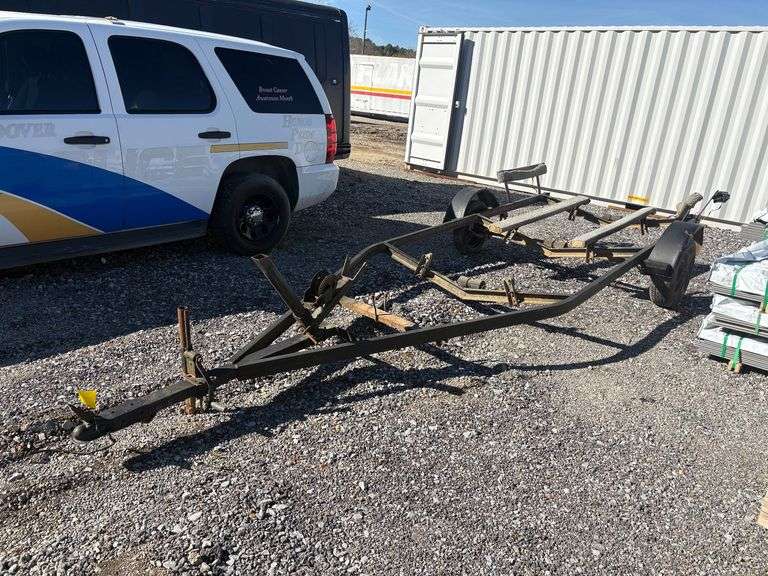 Homemade Single Axle Boat Trailer image