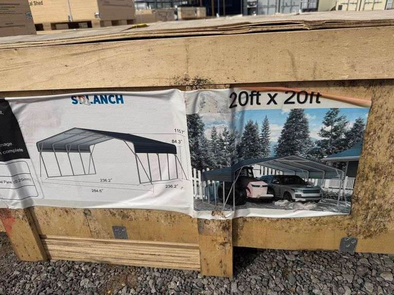 2025 SDLanch Unused SDLC2020 High-End Carport 20ftx20ft image