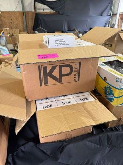 Lot - KP Direct Brush Nickel Towel Ring, Item #18332 image