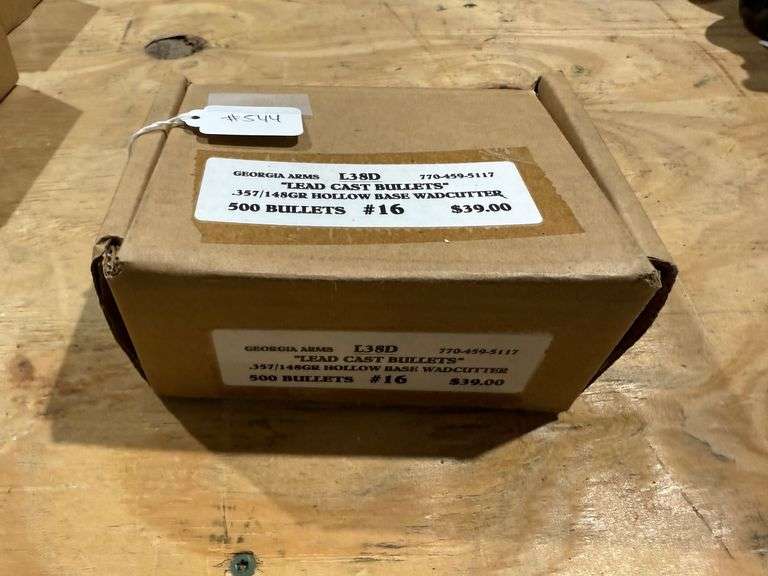 Georgia Arms "Lead Cast Bullets" .357/148GR Lead Semi-Wadcutter - 500 Bullets image