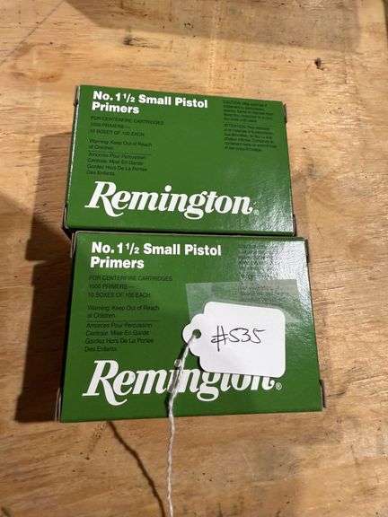 Remington No. 1-1/2 Smll Pistol Primers - Qty: 2000 image