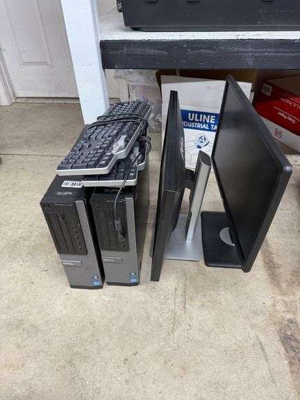 (2) Desktop Computer with Keyboards image