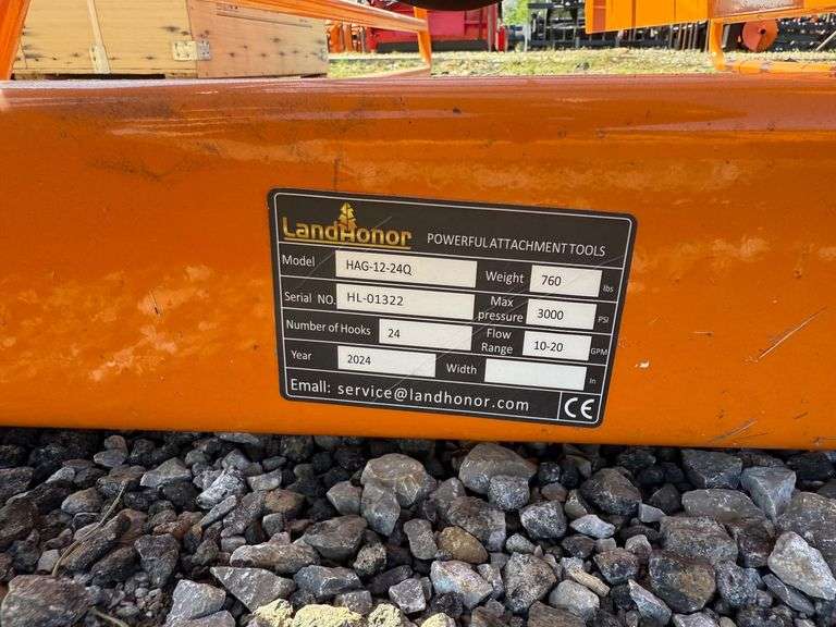 2024 Landhonor Unused HAG-12-24Q Skid Steer Hay Accumulator Grapple