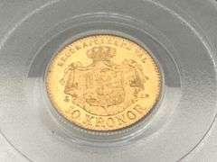 1901 - 10 Kronor GOLD - Sweden, 0.1296  troy ounces Gold, MS64