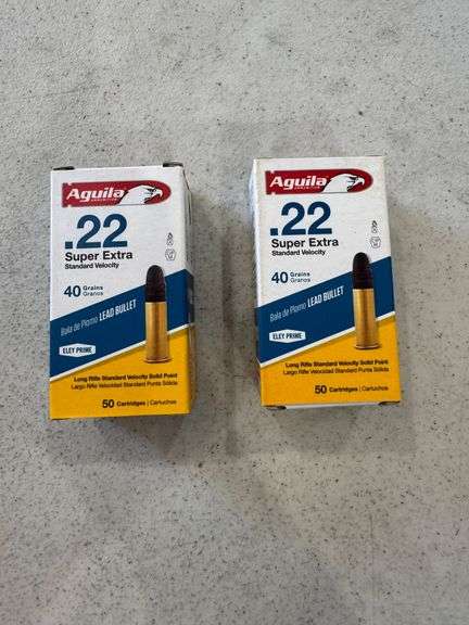Aguila .22 Super Extra Ammo - 2 Boxes of 50 image