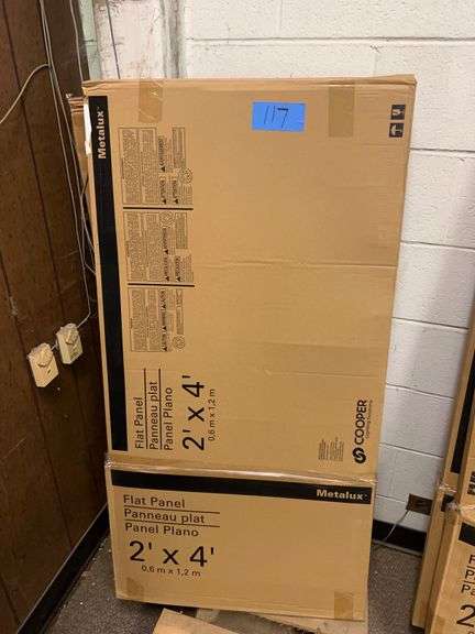 Lot - (2) Metalux Cooper 2' x 4' Flat Panels image