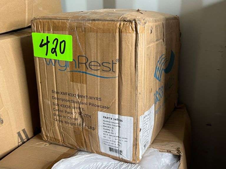 Lot - (70+) WynRest Collection Standard Pillowcases image