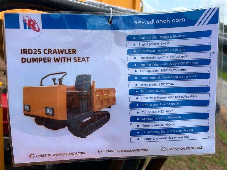 2025 IR Sdlanch Unused IDR25 Track Crawler Dumper