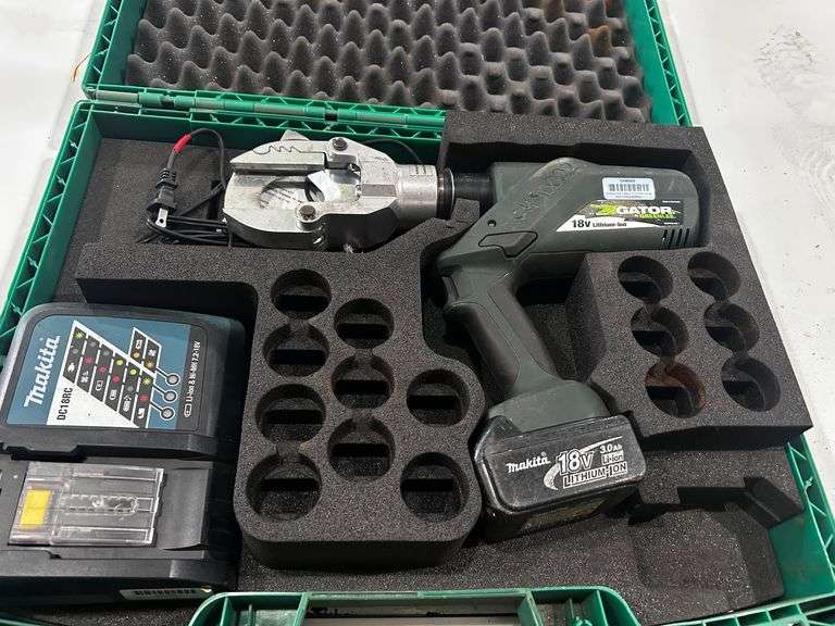 "GREENLEE" MODEL ESG50L  18V CORDLESS CABLE CUTTER WITH BATTERY,CHARGER AND CASE image