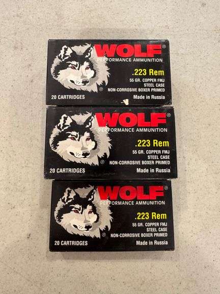 Wolf Performance .223 REM Ammo - 5 Boxes of 20 image