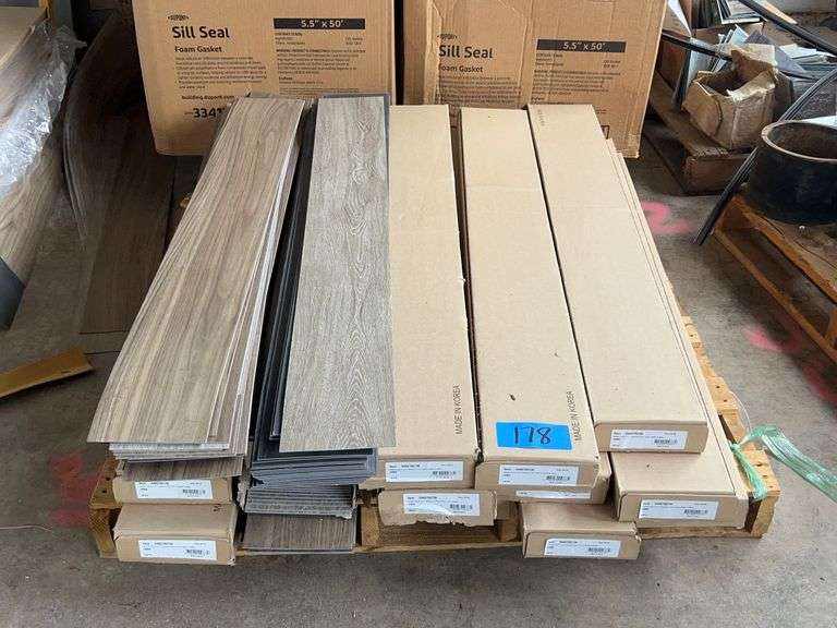 Lot - Assorted Glue Down Vinyl Flooring image