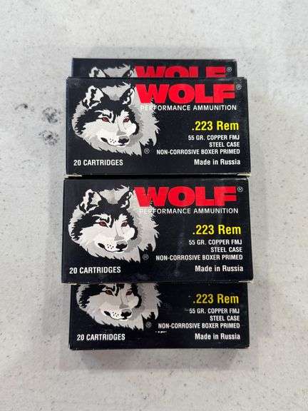 Wolf Performance .223 REM Ammo - 5 Boxes of 20 image