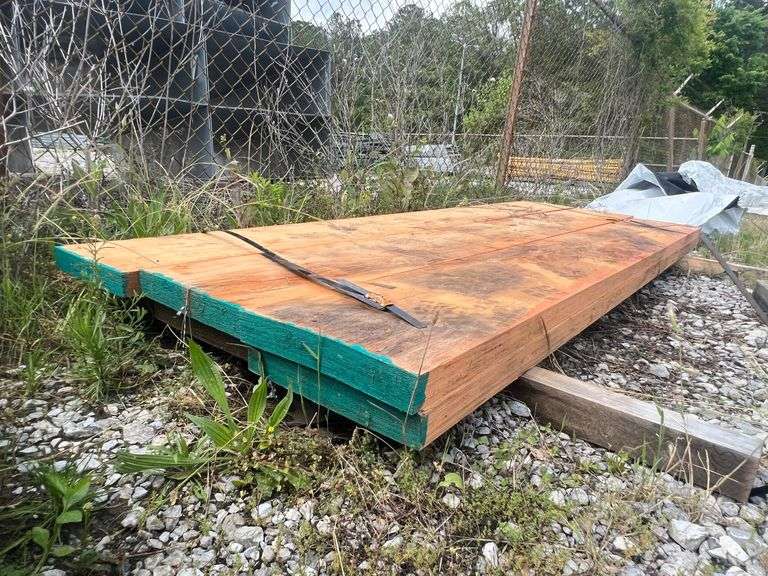 Lot - (6) LVL Untreated Lumber - 3-1/4" x 12" x 8' image