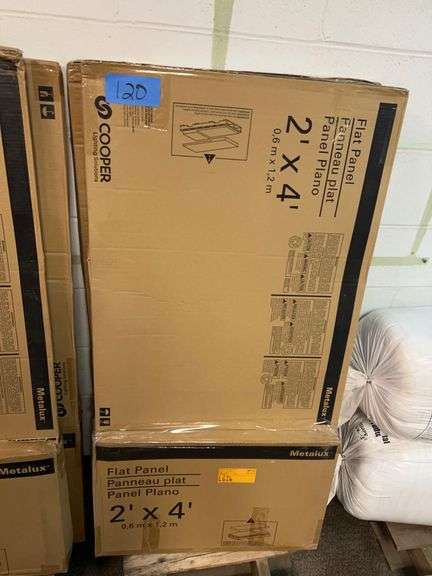 Lot - (2) Metalux Cooper 2' x 4' Flat Panels image