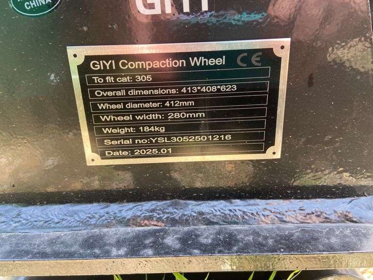 2025 GIYI Unused Compaction Wheel to fit CAT 305