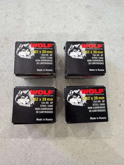 Wolf Performance 7.62x39mm Ammo - 4 Boxes of 20 image