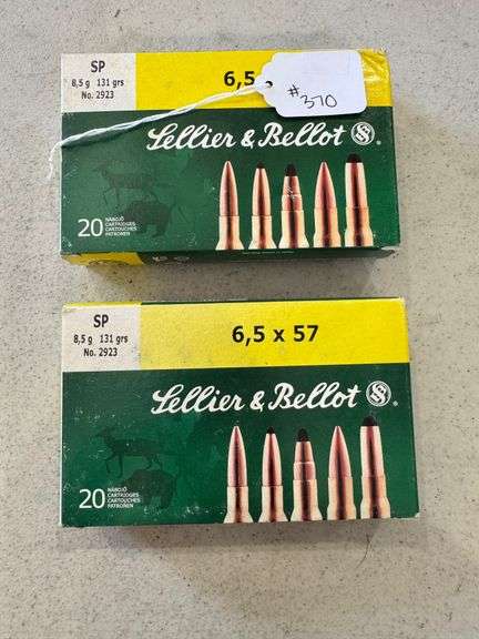 Lellier & Bellot 6.5x57 Ammo - 2 Boxes of 20 image