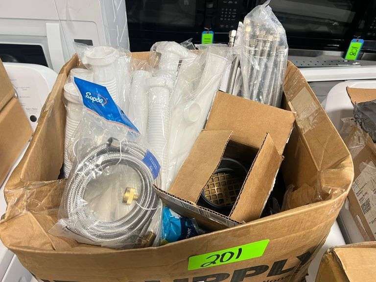 Lot - Plumbing Supplies: Faucet Supplies, Drain Fixtures & More image