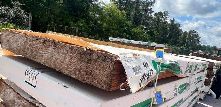 Lot - (3) PSL Untreated Lumber 5-1/4" x 14" x 12' image
