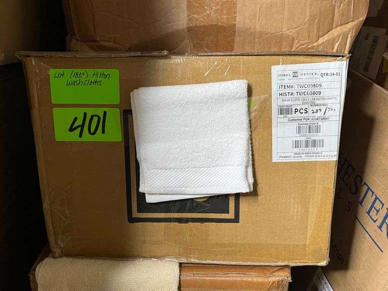 Lot - (180+) Hilton Wash Cloths image