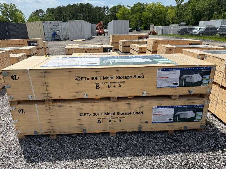 KJ Unused K4230T 42ftx30ft Metal Storage Shed