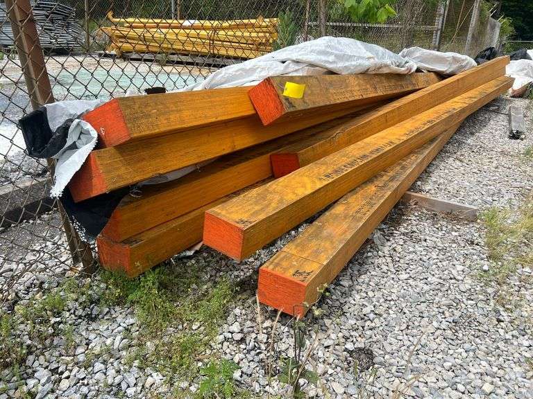 Lot - (9) LVL Untreated Lumber - 5" x 7" x 22' image