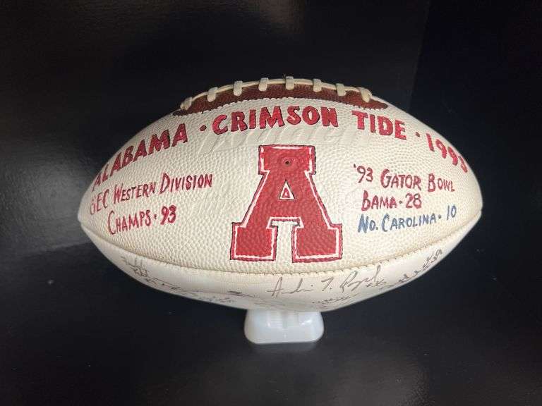 SEC Western Division Champs 1993 - Gator Bowl Autographed Football image