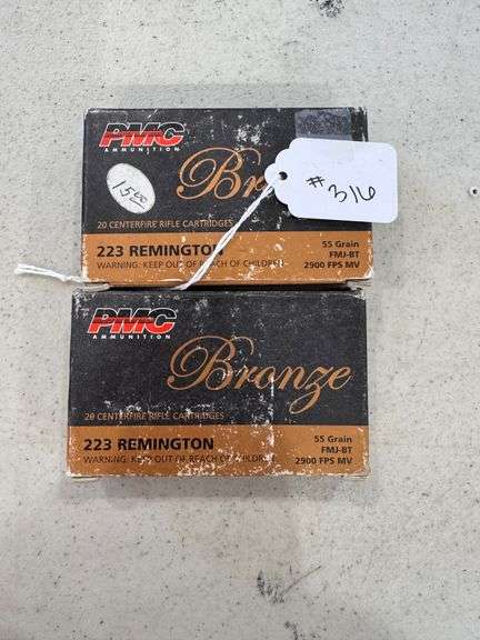 PMC 223 REM Ammo - 2 Boxes of 20 image