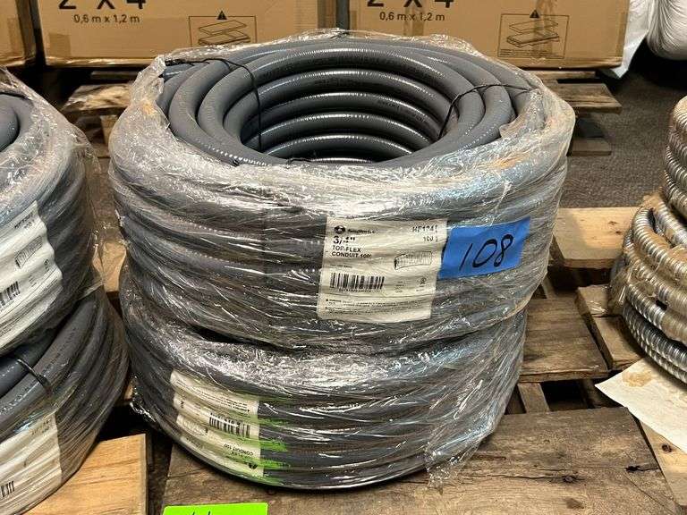 Lot - (2) Southwire Top-Flex 3/4" Conduit - 100' Rolls image