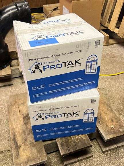 Lot - (2) Boxes of ProTak Stretch Flashing Tape - 9" x 75' image