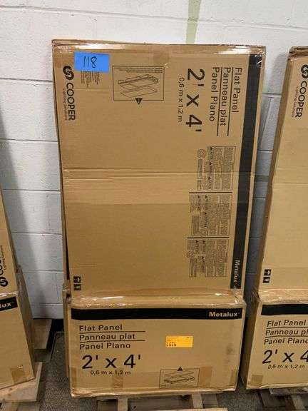 Lot - (2) Metalux Cooper 2' x 4' Flat Panels image
