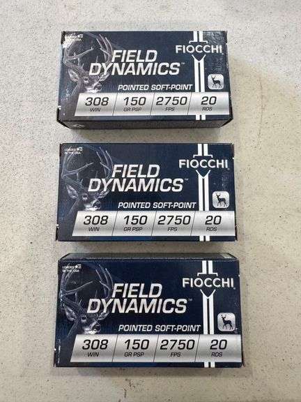 Field Dynamics 308 WIN Ammo - 3 Boxes of 20 image