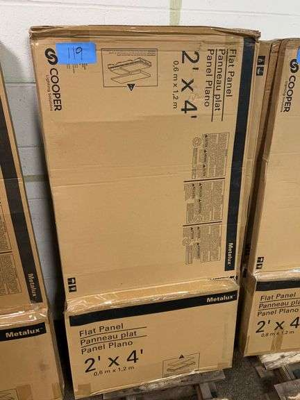 Lot - (2) Metalux Cooper 2' x 4' Flat Panels image