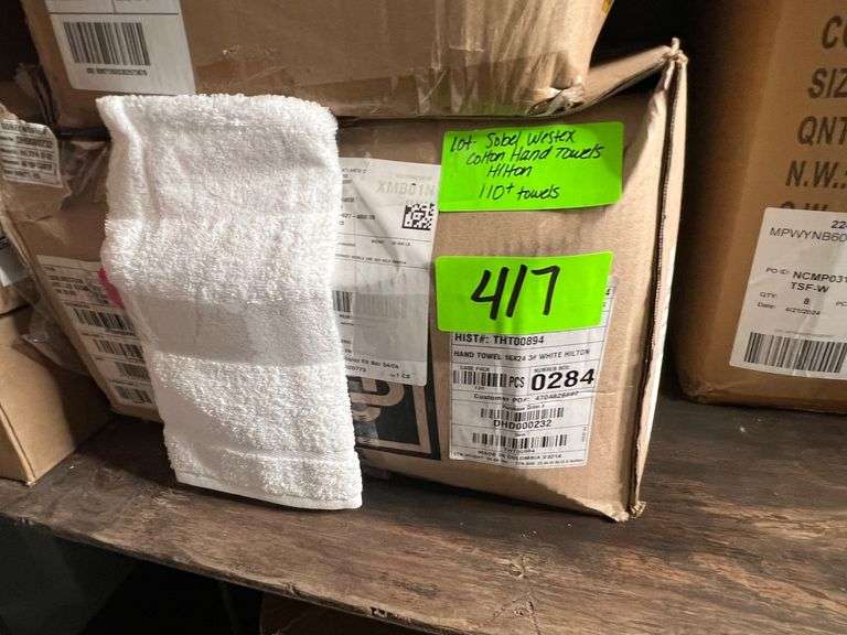 Lot - (110+) Sobel Westex Cotton Hand Towels - Hilton image