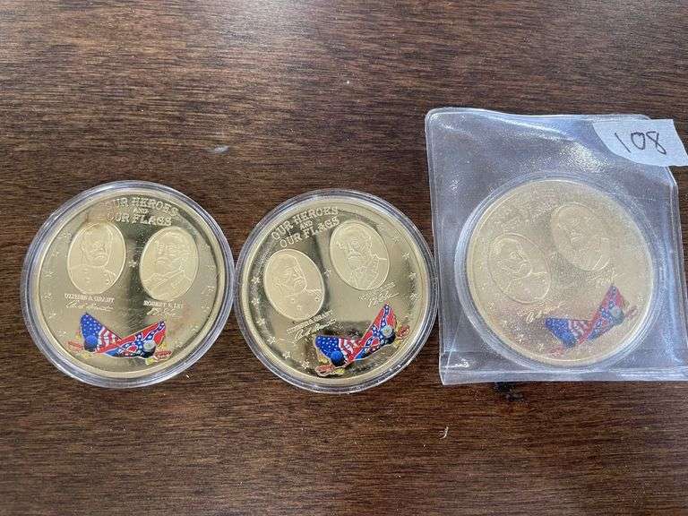 Lot- Civil War Squicentennial Coins image