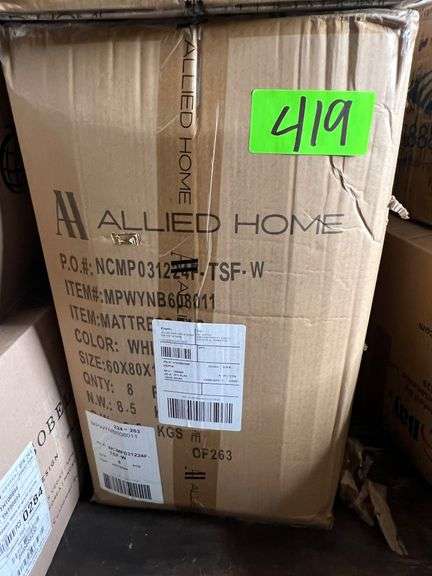 Lot - (8) Queen Size Mattress Pads image