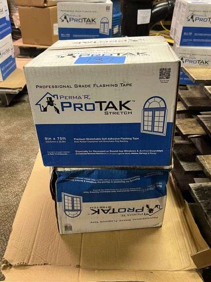 Lot - (2) Boxes of ProTak Stretch Flashing Tape - 9" x 75' image