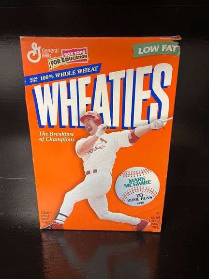 Vintage Wheaties Box - Mark Mcguire "Home Run Hero" Box image