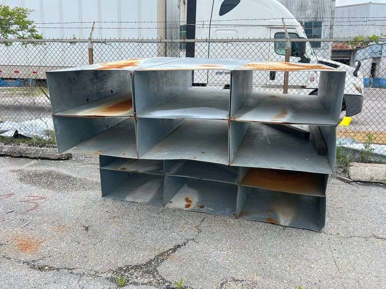 Lot - Galvanized Metal Ductwork Sections image