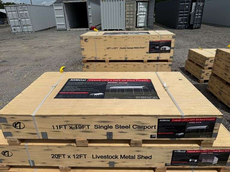 AllMetal Unused K1119 11ftx19ft All-Steel Carport
