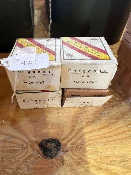 Spanish 9mm Largo, Marked May 1963 - 4 boxes of 50 image
