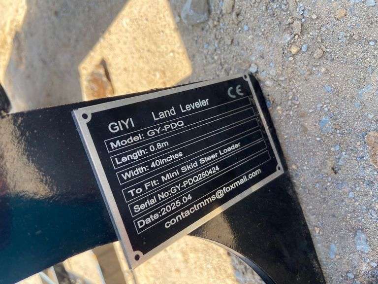 2025 GIYI Unused GY-PDQ Mini Skid Steer Land Leveler